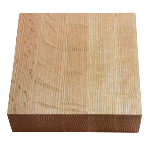 Image Échantillon de bois massif - chêne rouge fini huilé